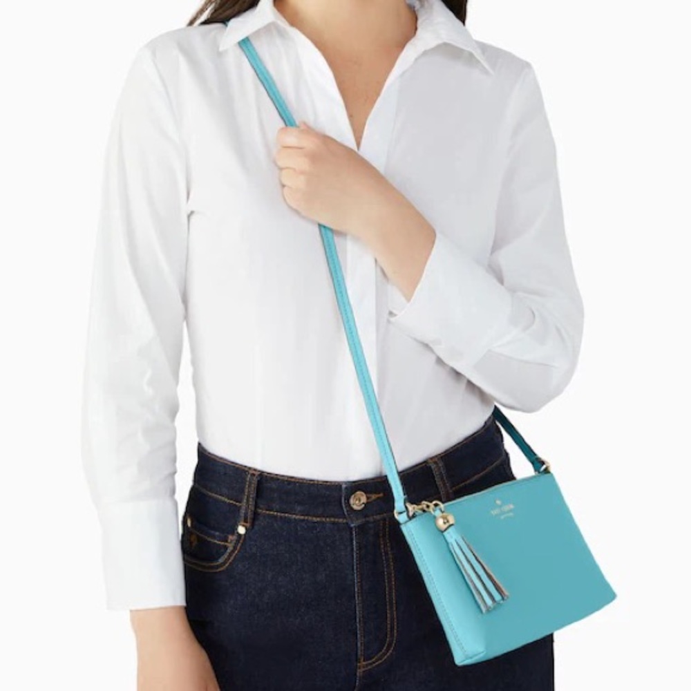 Kate Spade Ivy Street Amy Crossbody bag Fountain Blue